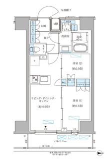 【間取り】 | パークアクシス住吉ガーデンスクエア