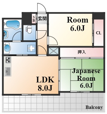 ヴィラヌーブ本山の間取り