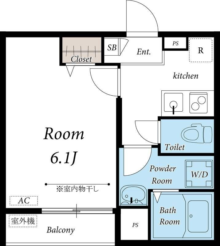 リブリ・西新宿の間取り|間取りです。