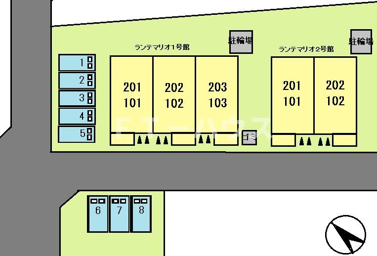 ランテマリオ　１号館の駐車場|駐車場