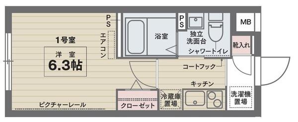 【間取り】 | ＣＯＣＯＣＵＢＥ　ＦＵＴＡＢＡ