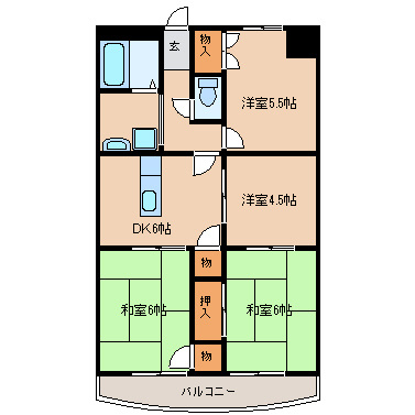 マンションAOYAGIの間取り