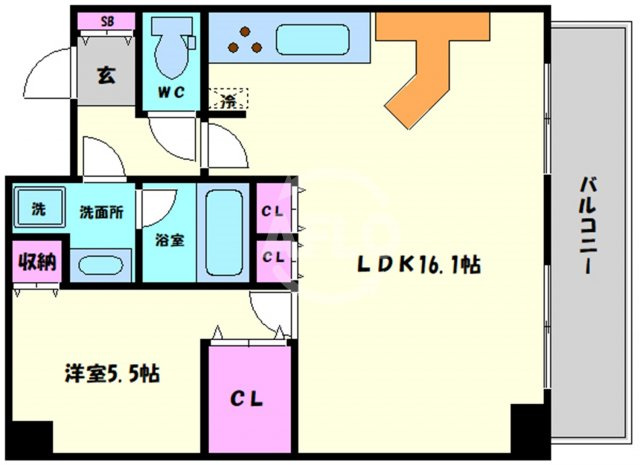 西長堀パークホームズの間取り