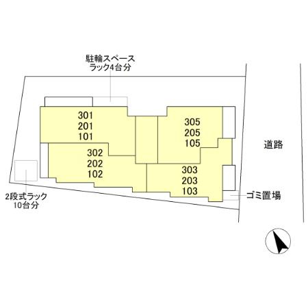 Asset-Court調布柴崎の区画図