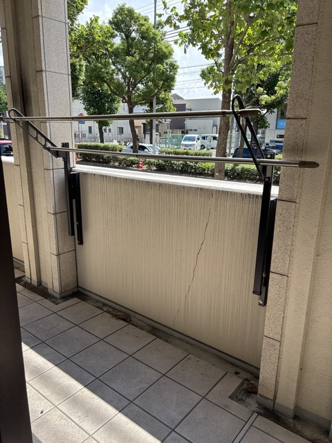 神戸市東灘区御影２丁目の賃貸マンションのバルコニー
