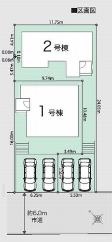 【仲介手数料０円】厚木市鳶尾5丁目　新築一戸建て　全2棟の区画図|厚木市鳶尾5丁目　新築一戸建て　全2棟