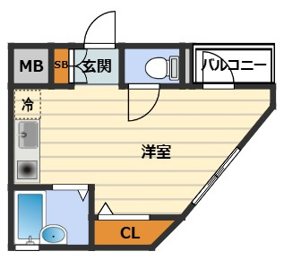 レオン天神橋の間取り