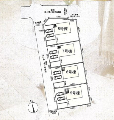 【区画図】 | 匝瑳市春海8号棟 | 即日のご見学も可能です。お気軽に0476-37-3888までお問合せ下さい。