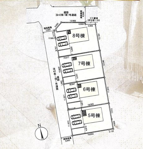 【区画図】 | 匝瑳市春海8号棟 | 即日のご見学も可能です。お気軽に0476-37-3888までお問合せ下さい。