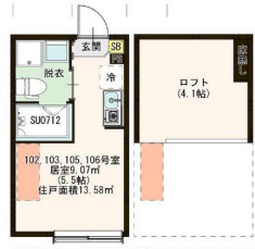 練馬区北町８丁目のアパートの間取り