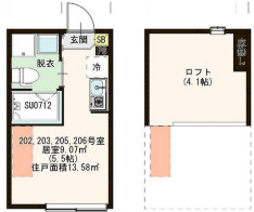 練馬区北町８丁目のアパートの間取り