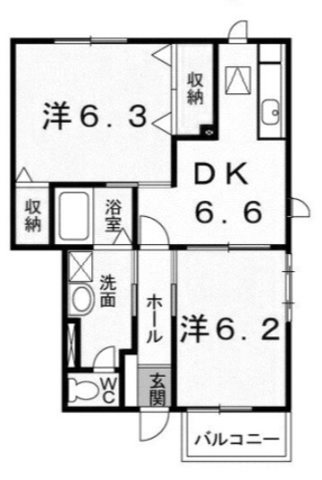 【間取り】 | ポポラーレＢ