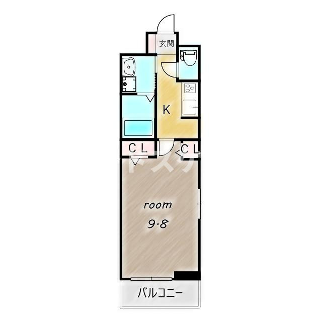メゾン　グラースⅢの間取り|高崎、前橋のお部屋探しはエンドスケープまで！お客様の理想お聞かせ下さい♪