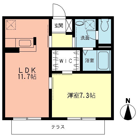 エスターテ湘南の間取り