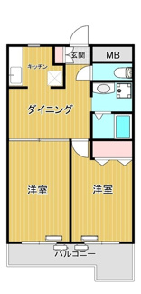 【間取り】 | ヒルトップ８８ | 間取りです。