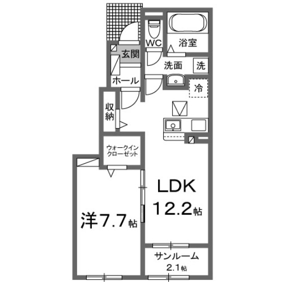 【間取り】 | メゾン　グラースⅡ