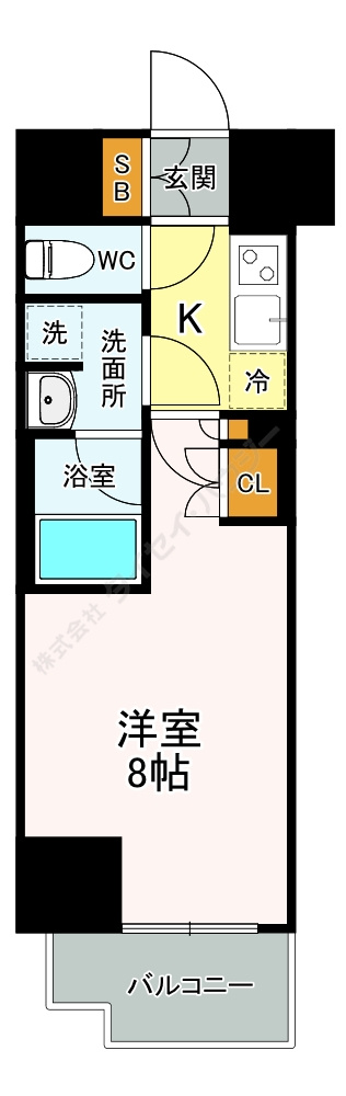 ブランノワール門前仲町の間取り