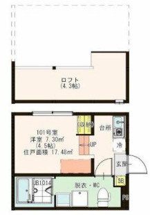 葛飾区鎌倉３丁目のアパートの間取り