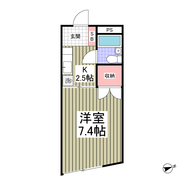 ベルメゾン　新座の間取り