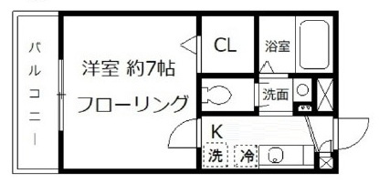コーネル・スリーの間取り|間取りです。