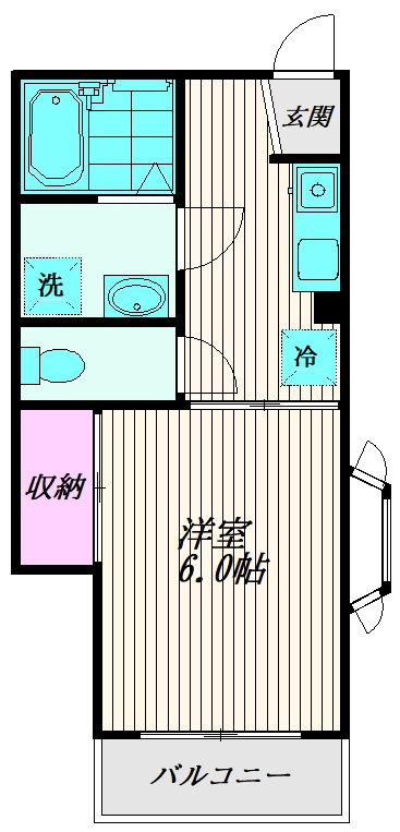 クローバーハイムⅡの間取り