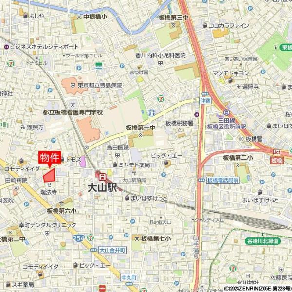シティタワーズ板橋大山サウスタワーの地図
