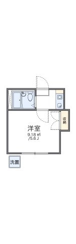 レオパレス上溝第２の間取り