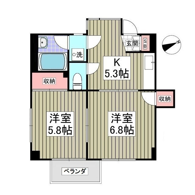 ニューパレス馬橋の間取り