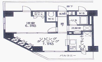 クエル田端の間取り|間取りです。