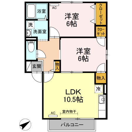 【間取り】 | TMKホープⅠＴ棟