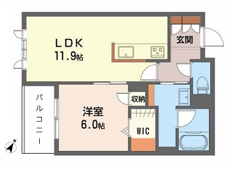シャーメゾン可部南の間取り