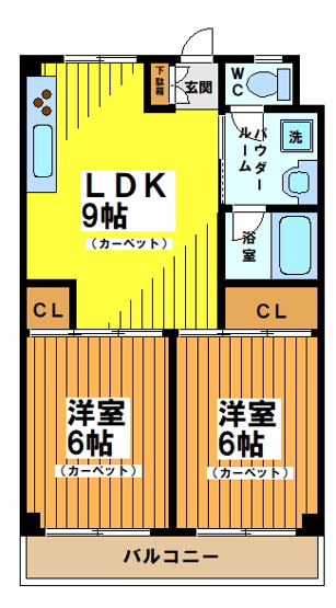 【間取り】 | 第3パークサイド羽根木