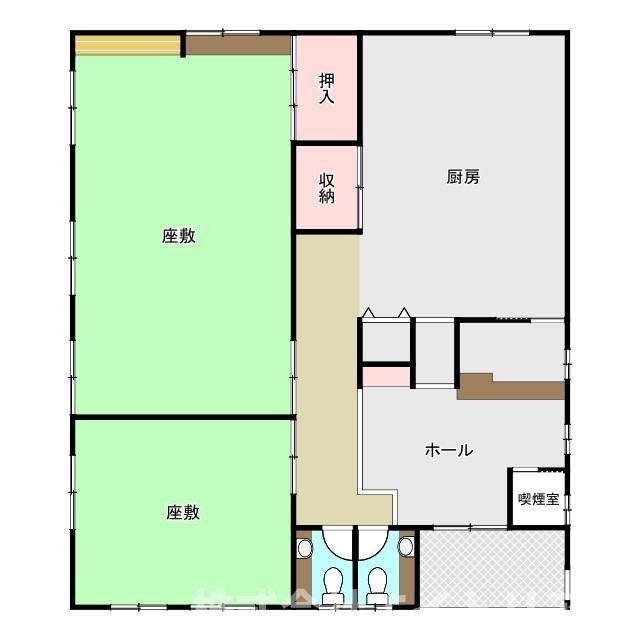 安城市姫小川町姫西2丁目　貸店舗の間取り