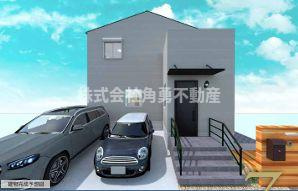 小田原市柳新田　新築一戸建て　1号棟の外観パース|外観イメージパース