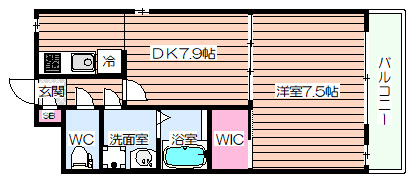 【間取り】 | ジュネス姫里Ⅱ