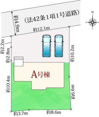 【区画図】 | 浜松市中央区春日町 新築一戸建て | 区画図です