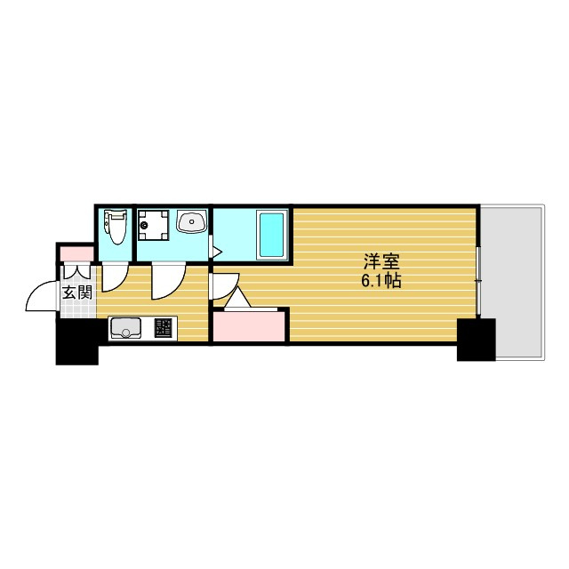エスリード江坂アルテリアの間取り