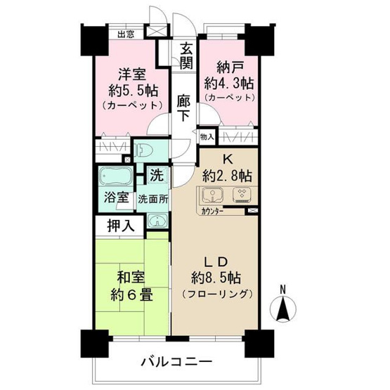 【間取り】 | ライオンズプラザ梅島 | 間取り