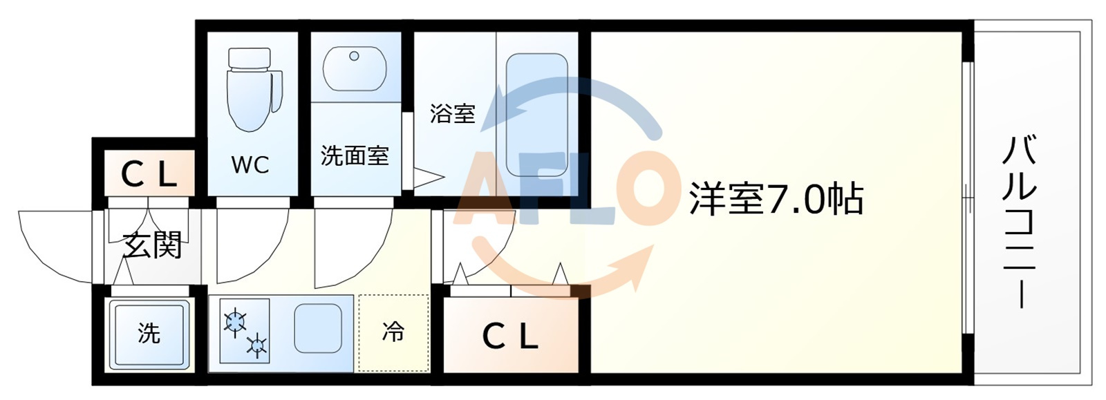 S-RESIDENCE福島玉川Deuxの間取り|S-RESIDENCE福島玉川Deux　間取り