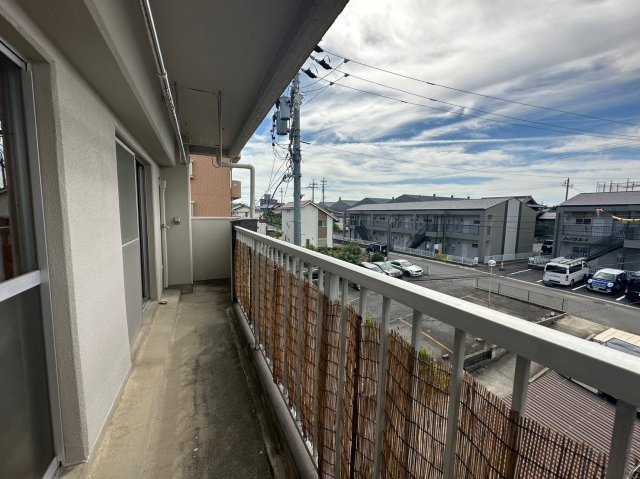 ハイツ一番館のバルコニー