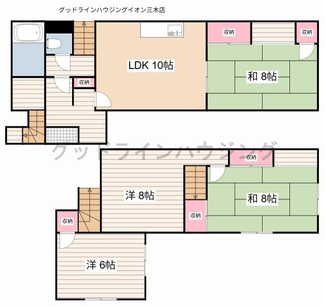 志染町戸建の間取り