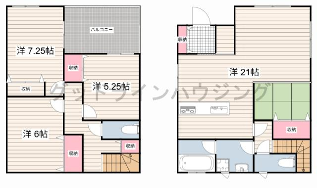 三木市自由が丘本町新築戸建の間取り