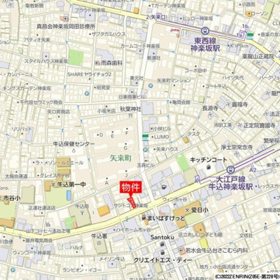 【地図】 | ＳＳ．ＦＬＡＴ神楽坂ｓｏｕｔｈ