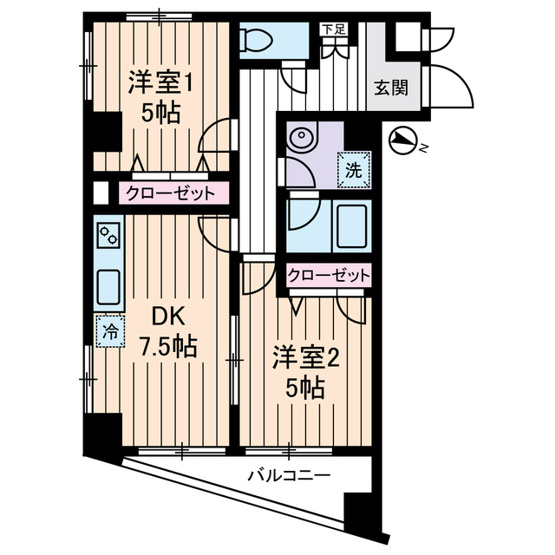【間取り】 | コート高橋