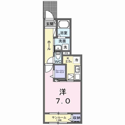 ミルホイール　Ⅰの間取り