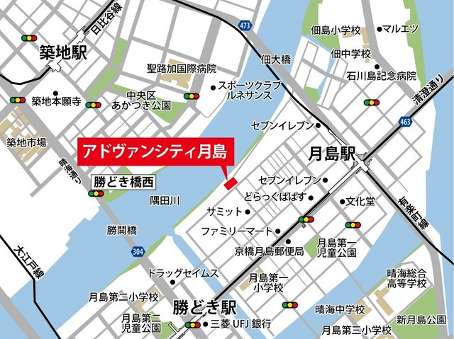 【地図】 | アドヴァンシティ月島
