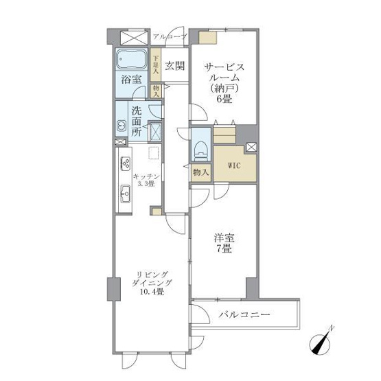 【間取り】 | ウヴラージュ広尾