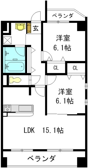 エスペランサ四軒家の間取り