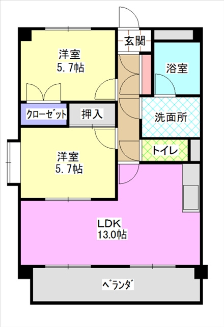 レージュ原の間取り