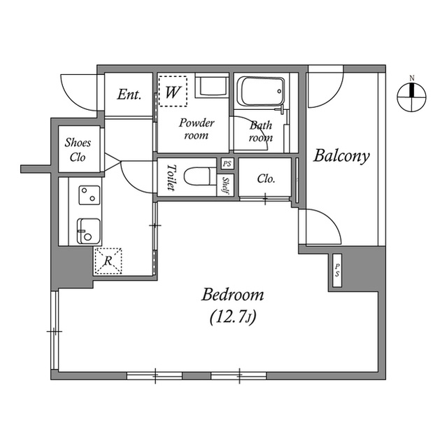 Uresidence Temmabashiの間取り